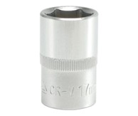 TOYA Kratki nasadni ključ 1/2" 6-kraki kromirani 17 mm YT-1210